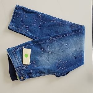 NWT Stella McCartney Taglia Subtle Star Print Denim Jeans 27